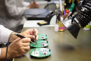 Soldering components on PCB Assembly in Colorado - board soldering